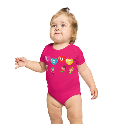 Infant Fine Jersey Bodysuit - Valentines -  Love - [[{"value":"Wonderwear Kid"}]]