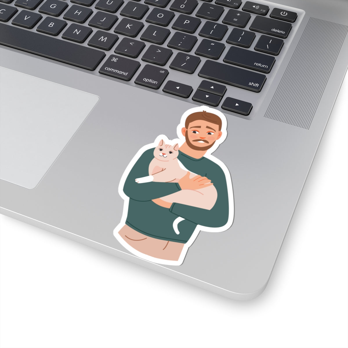 Kiss-Cut Stickers - Dad with cat