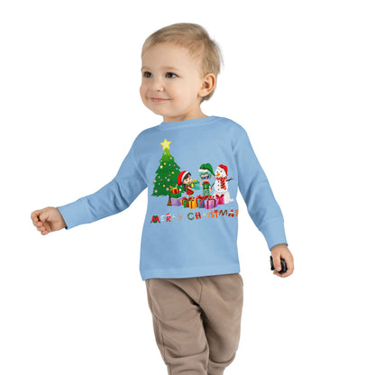 Toddler Long Sleeve Tee - Super kiddo preparing gifts - [[{"value":"Wonderwear Kid"}]]