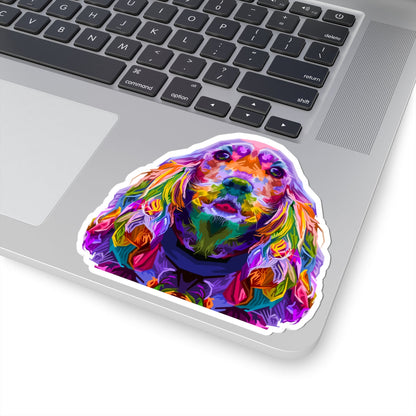 Kiss-Cut Stickers - The golden retriever Printify