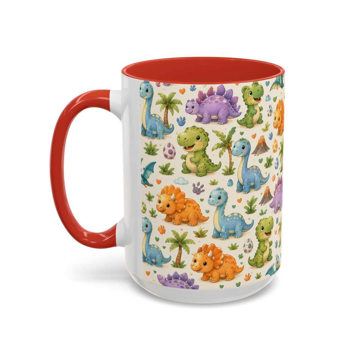 Accent Coffee Mug  (11/15 oz) - Baby Dinosaurs Nursery