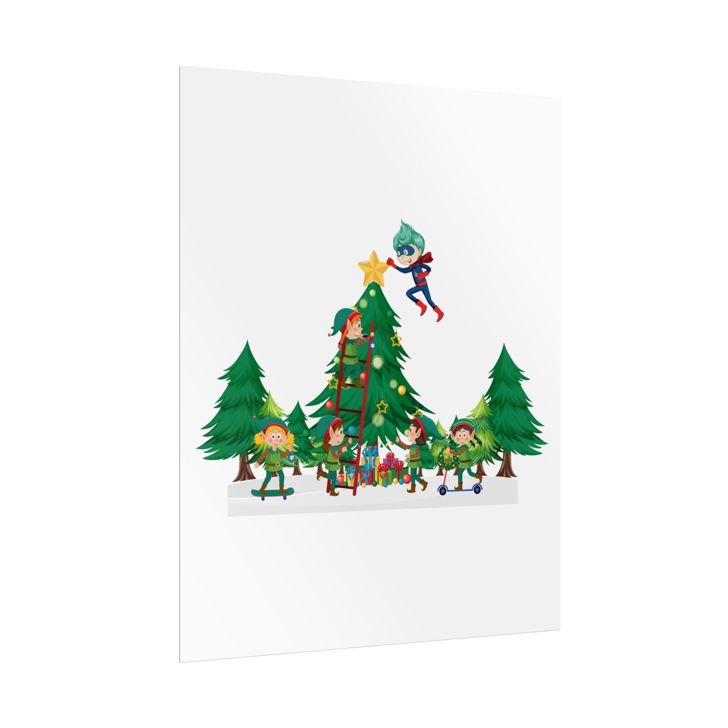 Rolled Posters - Super kiddo putting the stars - [[{"value":"Wonderwear Kid"}]]