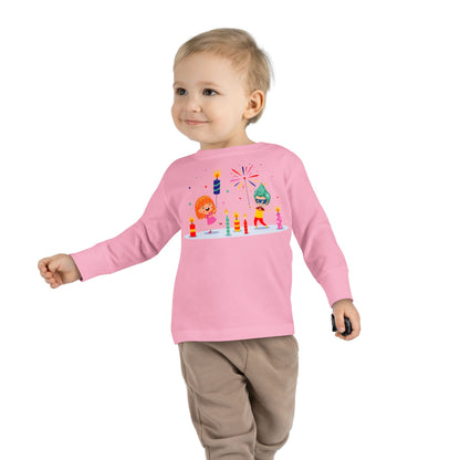 Toddler Long Sleeve Tee - Super kiddo lighting fireworks - [[{"value":"Wonderwear Kid"}]]