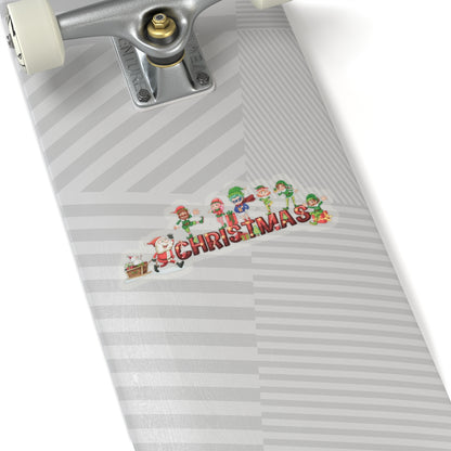 Kiss-Cut Stickers - Christmas with santa claus and friends - [[{"value":"Wonderwear Kid"}]]