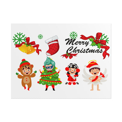 Rolled Posters - Merry christmas from super kid - [[{"value":"Wonderwear Kid"}]]
