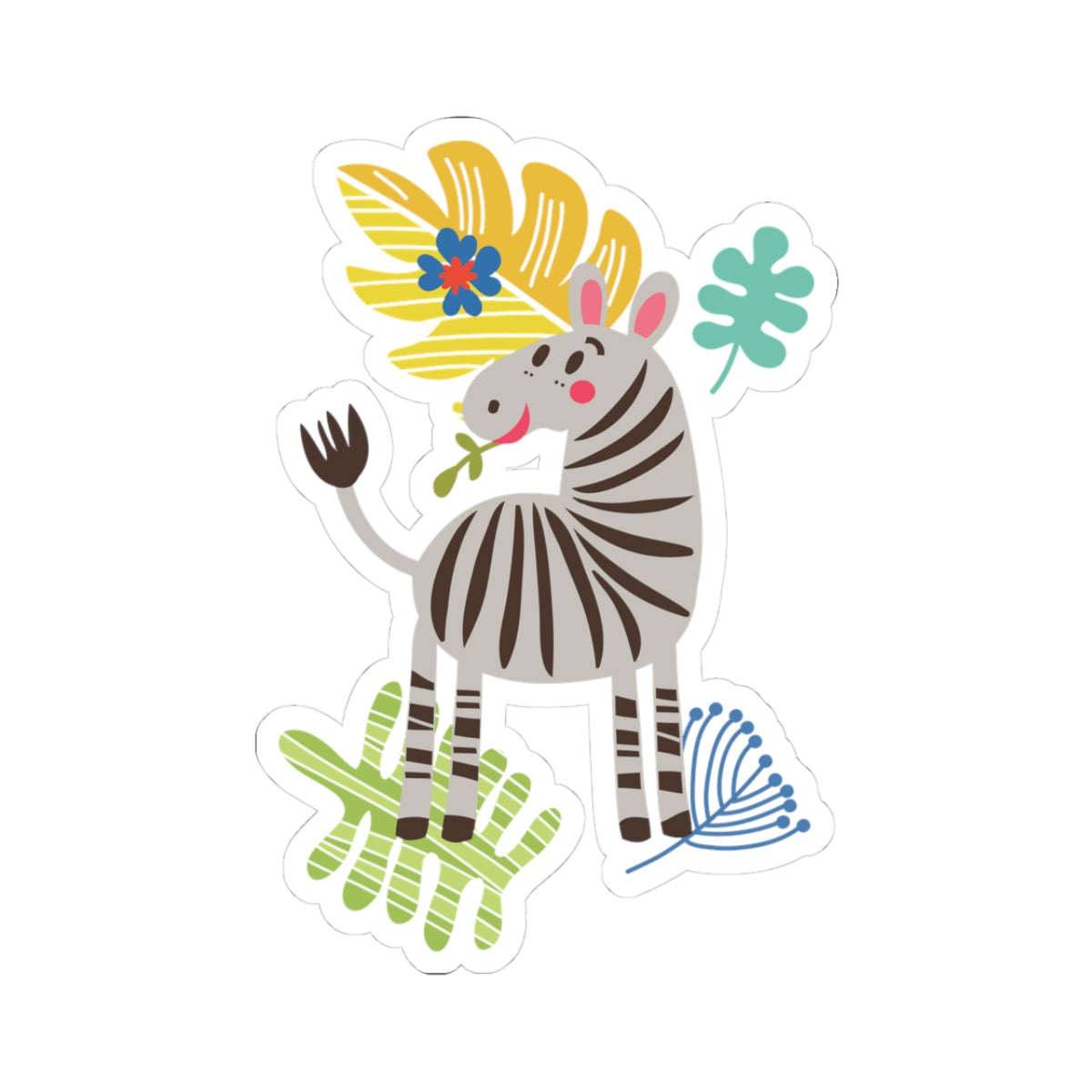 Kiss-Cut Stickers - The zebra