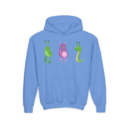 Youth Heavy Blend Hooded Sweatshirt -  Baby monsters Printify