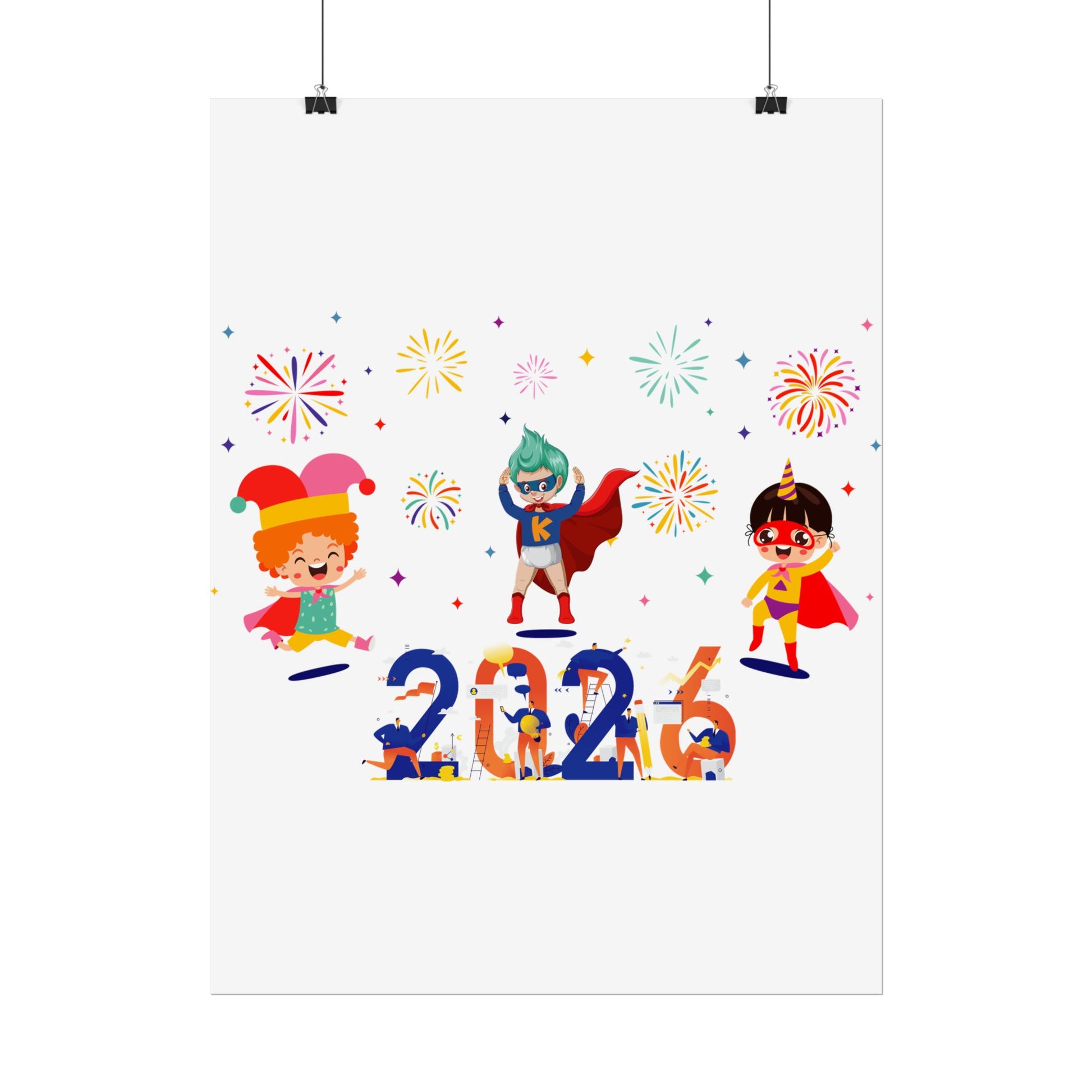Rolled Posters - Super kiddo and other hero - [[{"value":"Wonderwear Kid"}]]