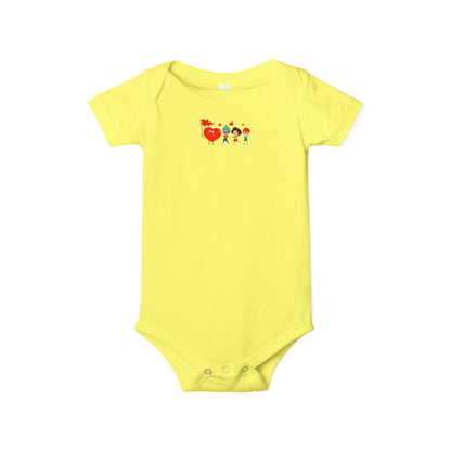 Infant Jersey One Piece - Valentines - Holding hands - [[{"value":"Wonderwear Kid"}]]