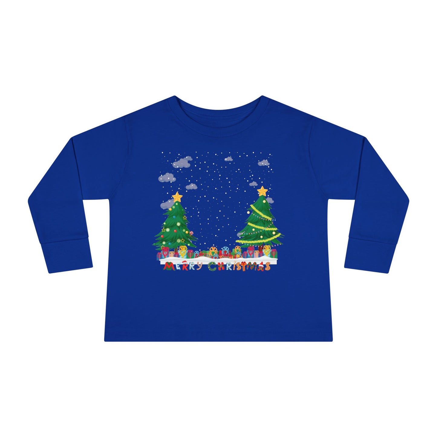Toddler Long Sleeve Tee - Christmas and snowing - [[{"value":"Wonderwear Kid"}]]