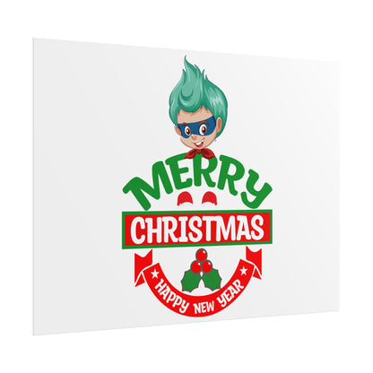 Rolled Posters - Merry chridtmas from super kiddo - [[{"value":"Wonderwear Kid"}]]