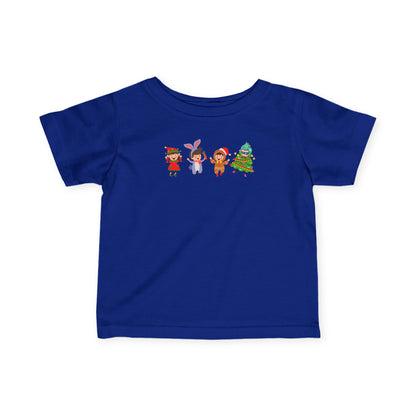 Infant Fine Jersey Tee - Super kiddo in christmas tree attire - [[{"value":"Wonderwear Kid"}]]
