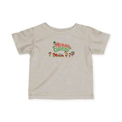 Infant Fine Jersey Tee - Merry christmas from super friends - [[{"value":"Wonderwear Kid"}]]