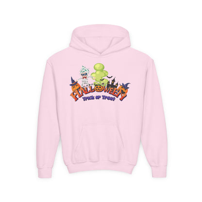 Youth Heavy Blend Hooded Sweatshirt - Trick or Treat - [[{"value":"Wonderwear Kid"}]]