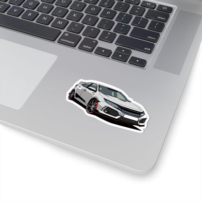 Kiss-Cut Vinyl Decals - Sedan car Printify