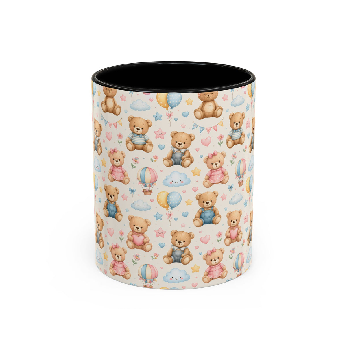 Accent Coffee Mug  (11/15 oz) - Pastel Teddy Bear Nursery