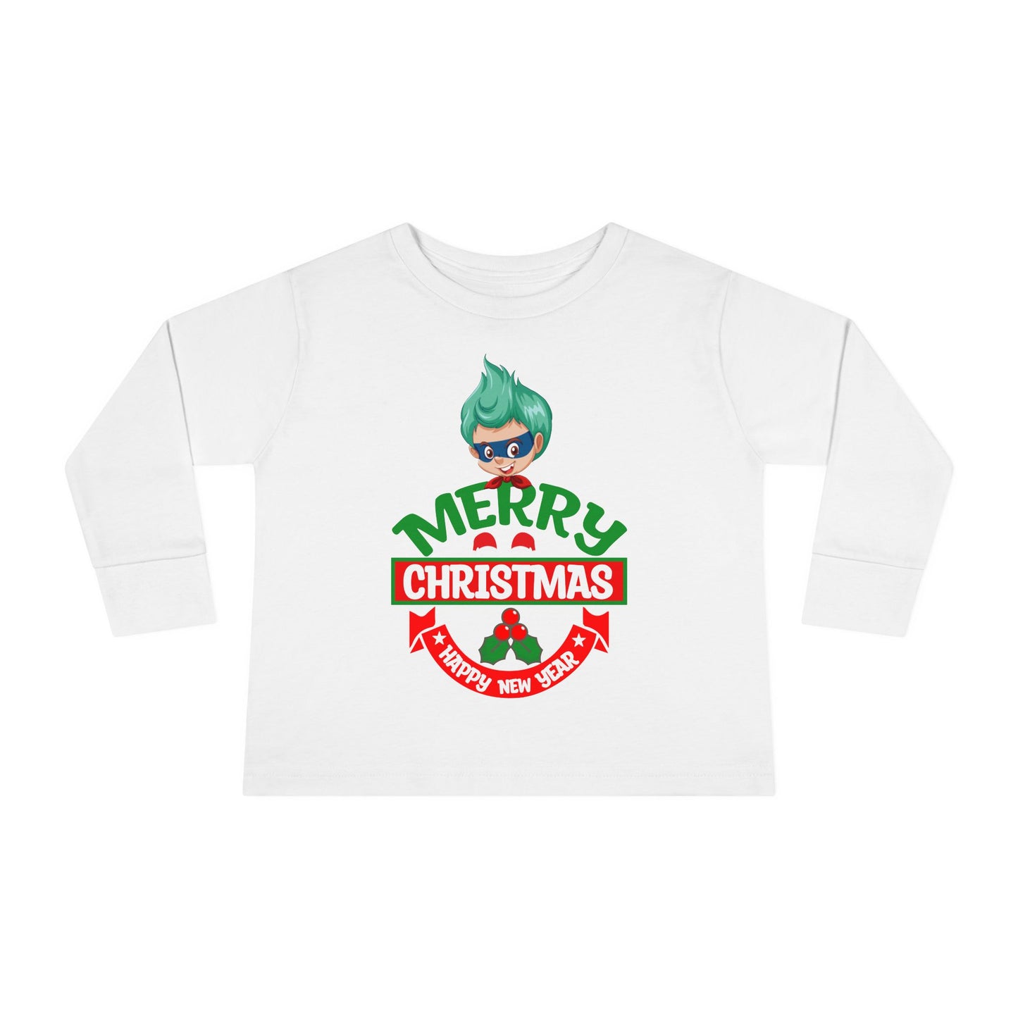 Toddler Long Sleeve Tee - Merry chridtmas from super kiddo - [[{"value":"Wonderwear Kid"}]]
