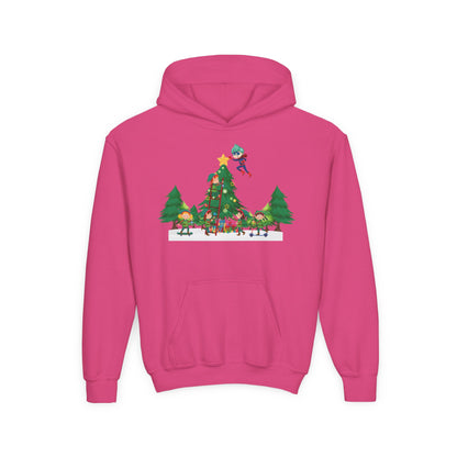 Youth Heavy Blend Hooded Sweatshirt - Super kiddo putting the stars - [[{"value":"Wonderwear Kid"}]]