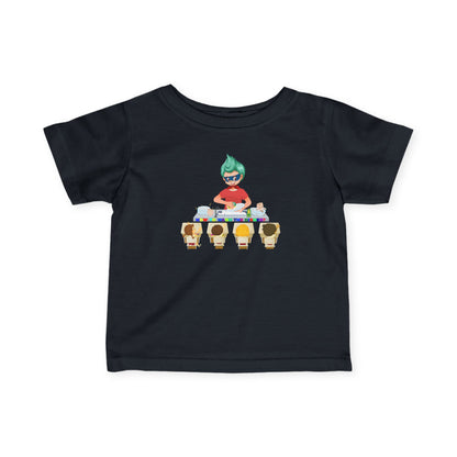 Infant Fine Jersey Tee - Little kiddo teaching to wash dishes - [[{"value":"Wonderwear Kid"}]]