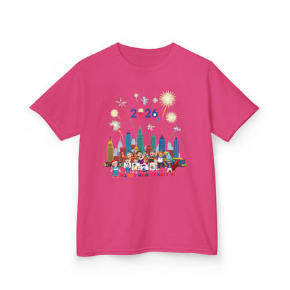 Kids Heavy Cotton™ Tee - Happy new year with fireworks - [[{"value":"Wonderwear Kid"}]]