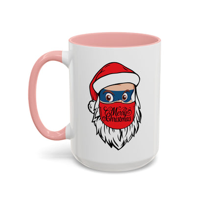 Accent Coffee Mug - Santa Super kiddo - [[{"value":"Wonderwear Kid"}]]