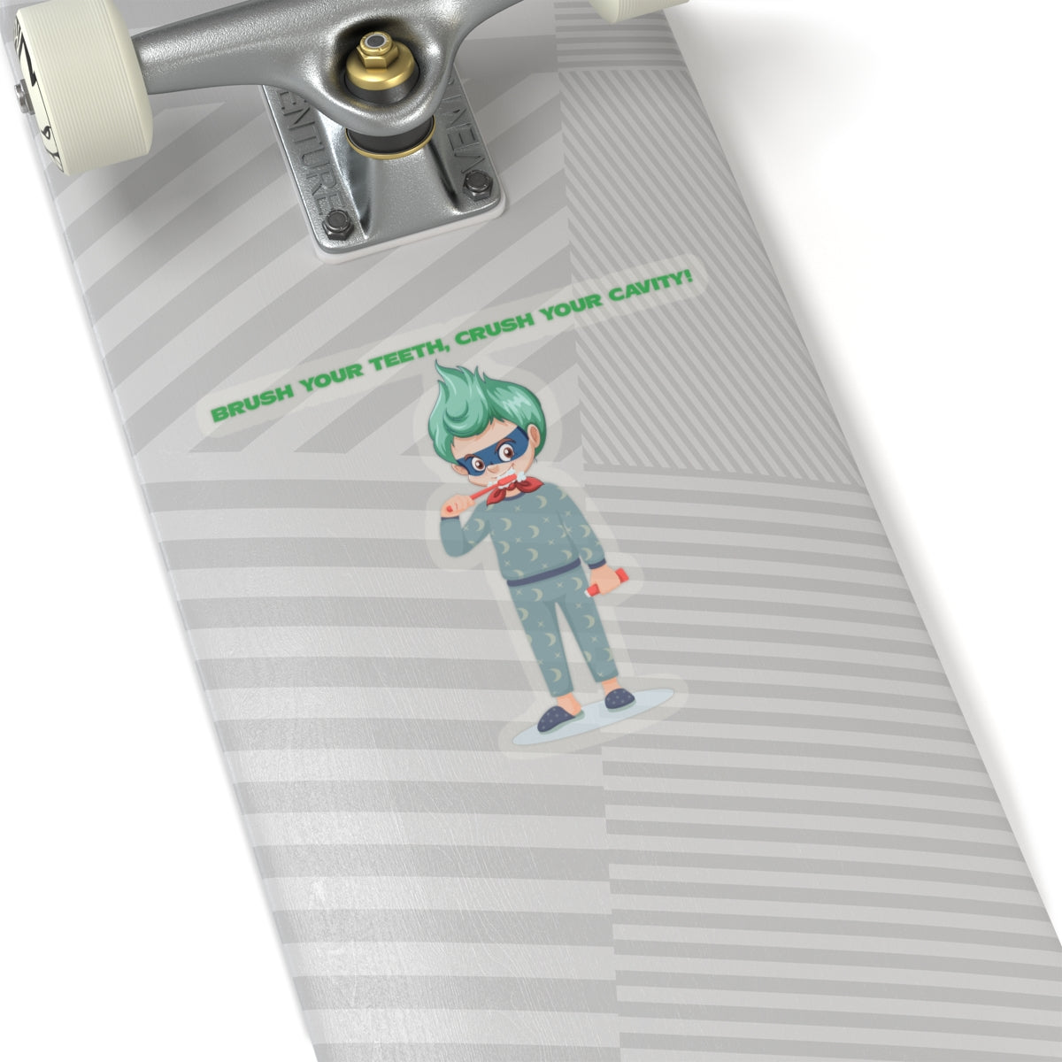 Kiss-Cut Stickers - Super kiddo brushing teeth - [[{"value":"Wonderwear Kid"}]]