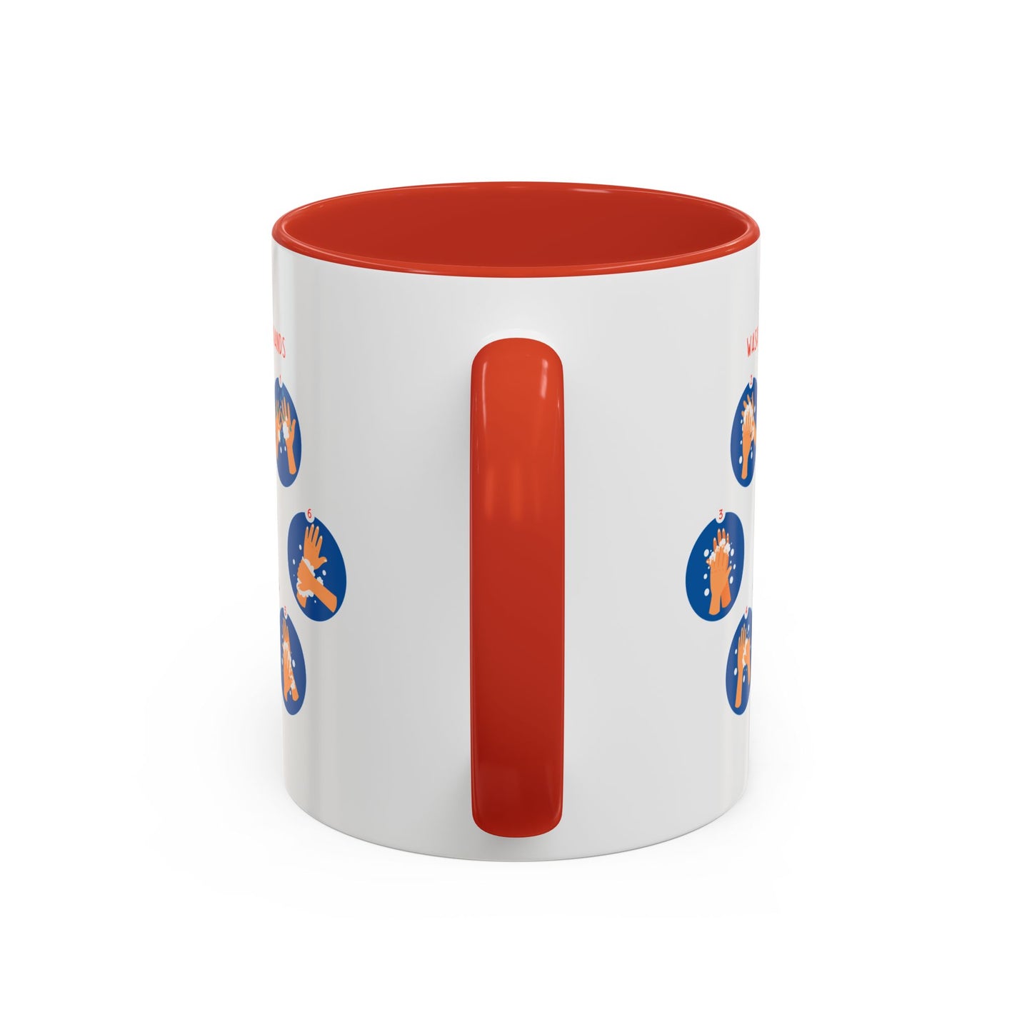 Accent Coffee Mug - Super kiddo teaching how to wash hands