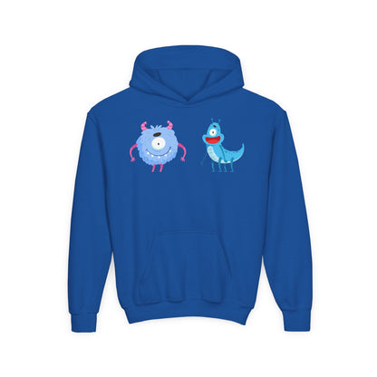 Youth Heavy Blend Hooded Sweatshirt -  One eyed monster Printify