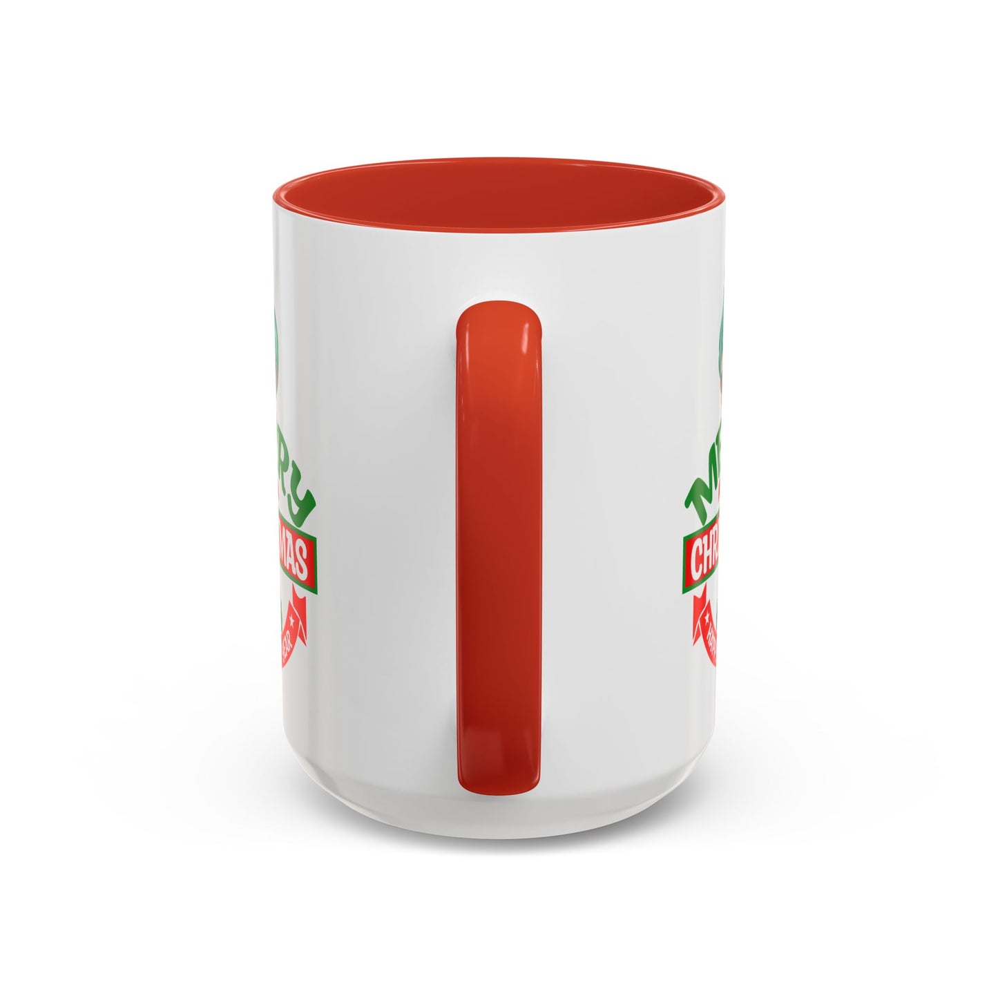 Accent Coffee Mug - Merry chridtmas from super kiddo