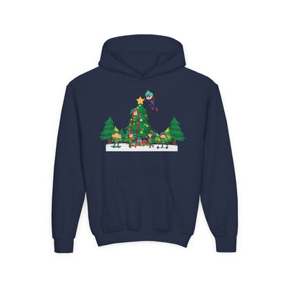 Youth Heavy Blend Hooded Sweatshirt - Super kiddo putting the stars - [[{"value":"Wonderwear Kid"}]]