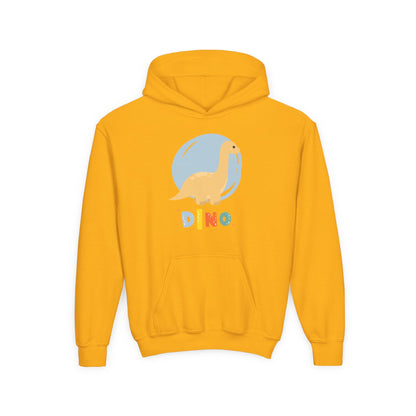 Kids Dino Embrace Hoodie Printify