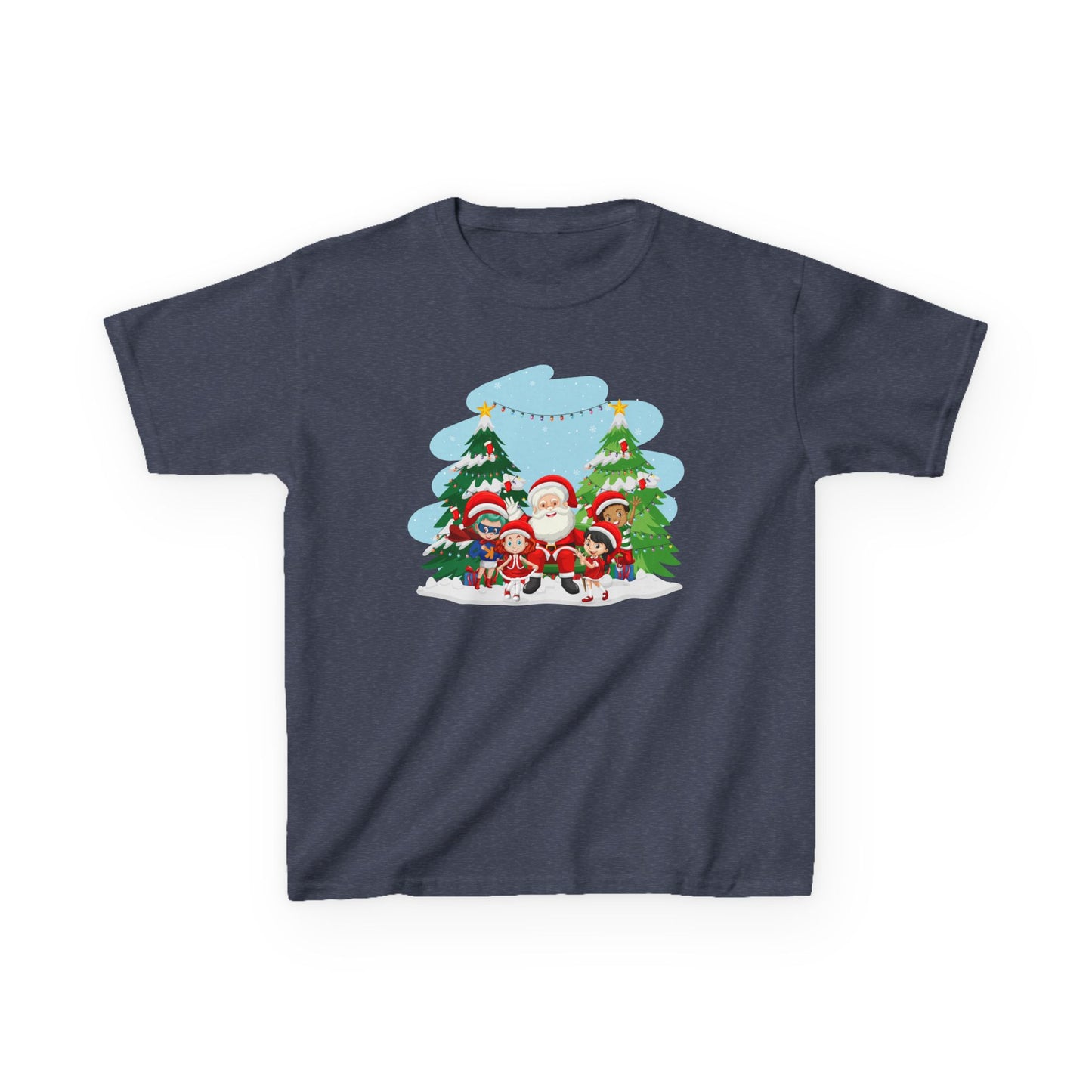 Kids Heavy Cotton™ Tee - Super kiddo with santa claus - [[{"value":"Wonderwear Kid"}]]
