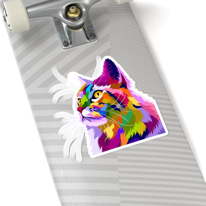 Kiss-Cut Stickers - The Cat Printify