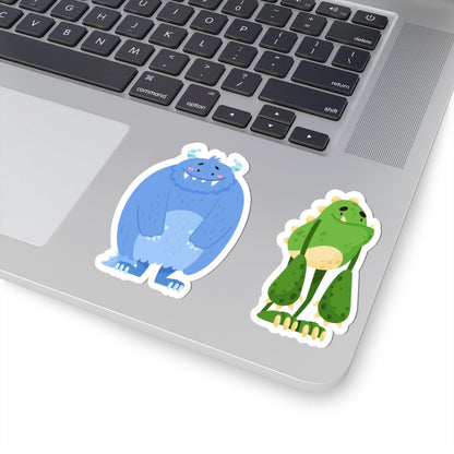 Kiss-Cut Vinyl Decals - Cute monster Printify