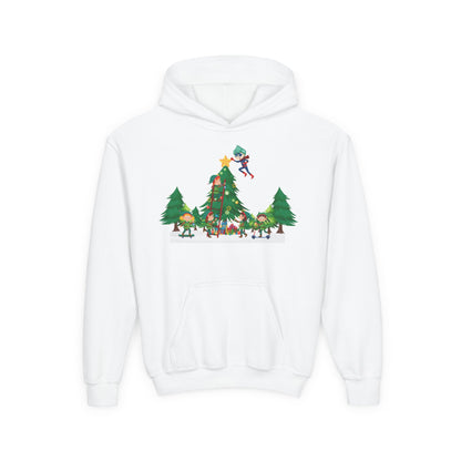 Youth Heavy Blend Hooded Sweatshirt - Super kiddo putting the stars - [[{"value":"Wonderwear Kid"}]]