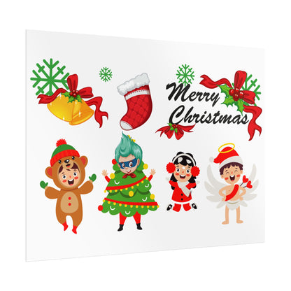 Rolled Posters - Merry christmas from super kid - [[{"value":"Wonderwear Kid"}]]