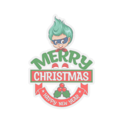 Kiss-Cut Stickers - Merry chridtmas from super kiddo - [[{"value":"Wonderwear Kid"}]]