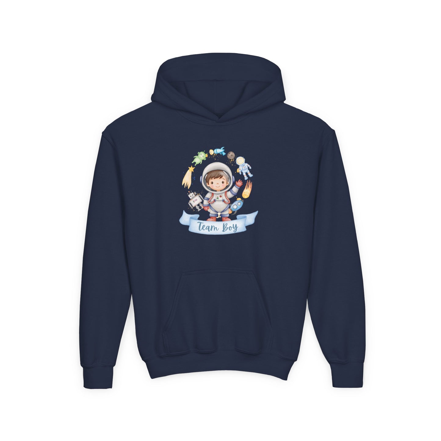Youth Heavy Blend Hooded Sweatshirt - Astronaut Adventures