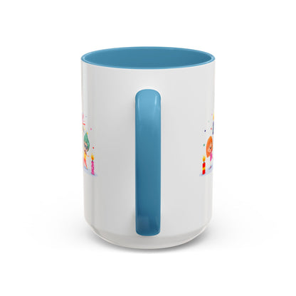 Accent Coffee Mug - Super kiddo lighting fireworks - [[{"value":"Wonderwear Kid"}]]