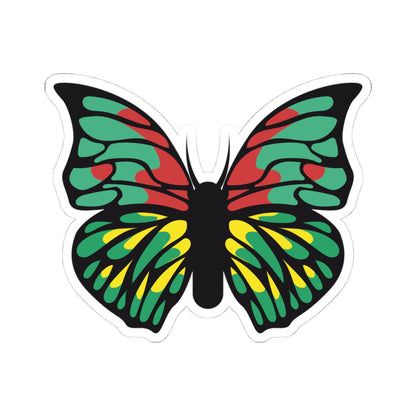 Kiss-Cut Stickers - Green Butterfly Printify