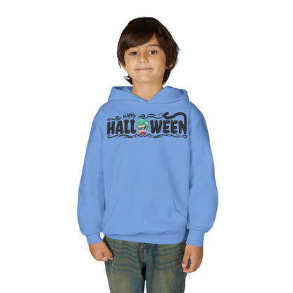 Youth Heavy Blend Hooded Sweatshirt - Happy halloween by super kiddo Printify