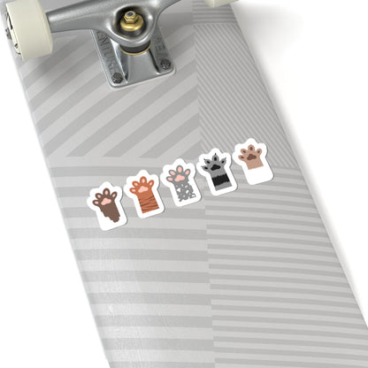 Kiss-Cut Vinyl Decals - Group of paw Printify
