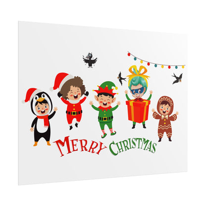 Rolled Posters - Merry christmas by super kiddo and friends - [[{"value":"Wonderwear Kid"}]]