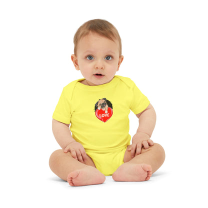 Infant Jersey One Piece - Valentines - Cute Pug - [[{"value":"Wonderwear Kid"}]]