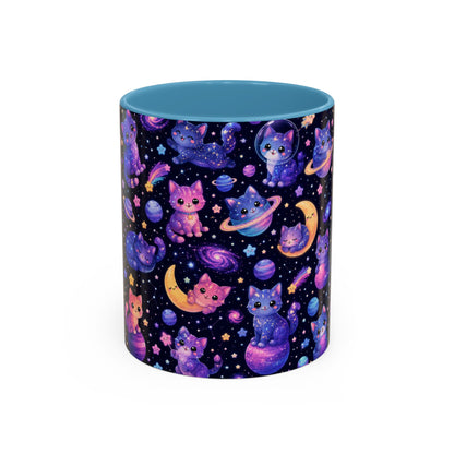 Accent Coffee Mug (11/15 oz) - Galaxy cats