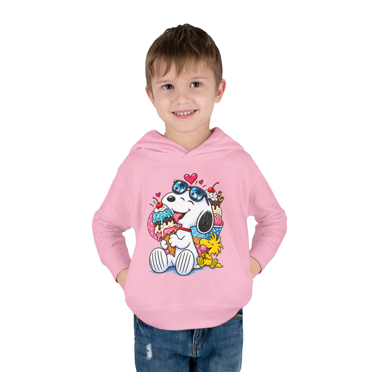 Toddler Hoodie — Snoopy and Woodstock’s Ice Cream Day