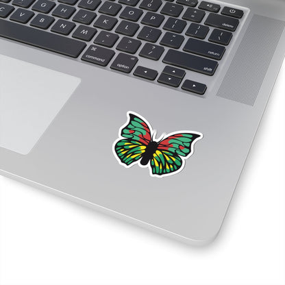Kiss-Cut Stickers - Green Butterfly Printify