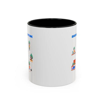Accent Coffee Mug - Super kiddo daily routine - [[{"value":"Wonderwear Kid"}]]