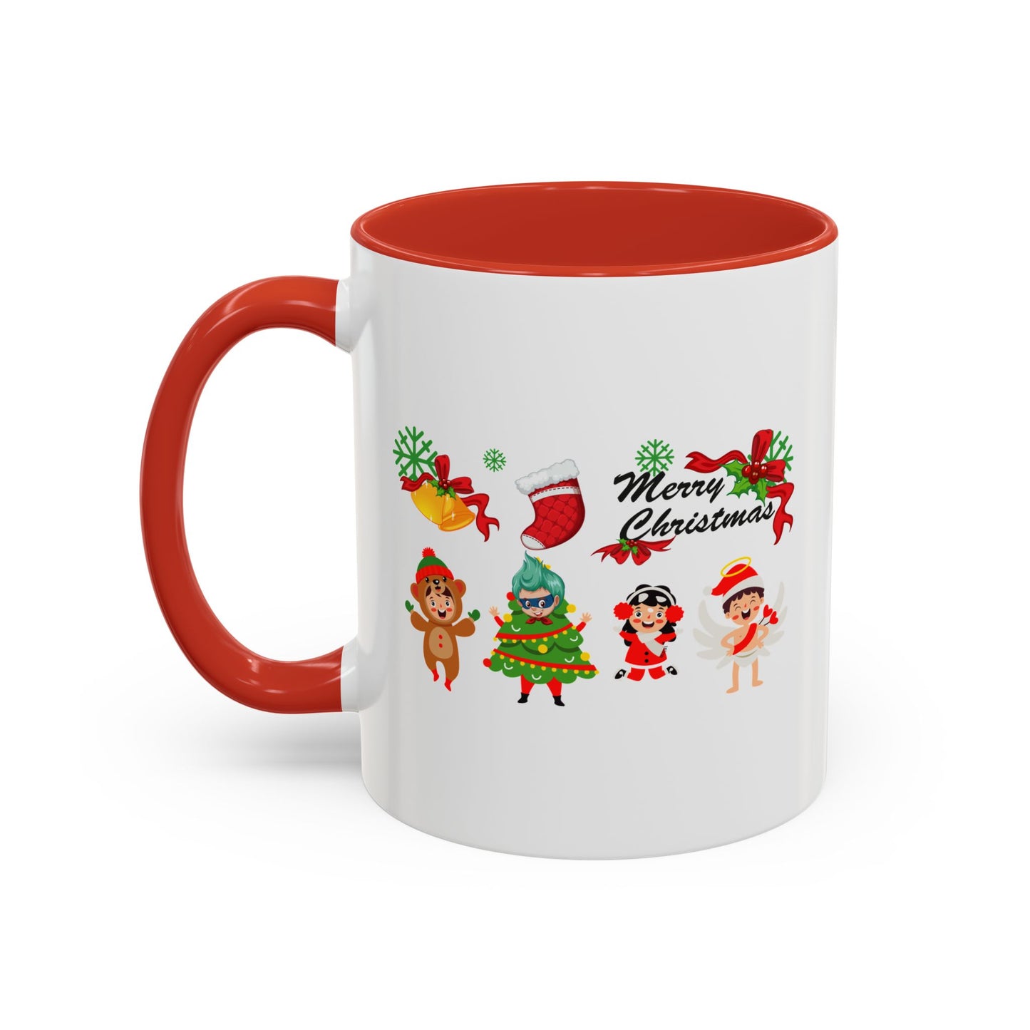 Accent Coffee Mug - Merry christmas from super kid