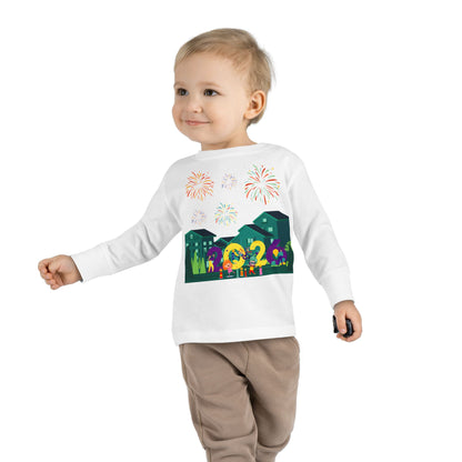 Toddler Long Sleeve Tee - Super kiddo on house - [[{"value":"Wonderwear Kid"}]]
